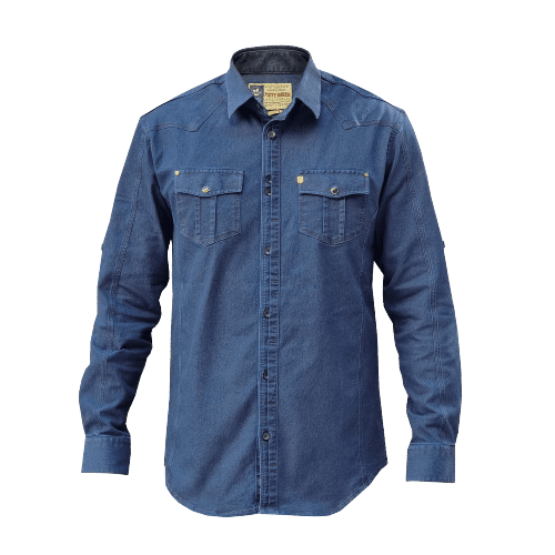 پیراهن آستین بلند مردانه پایتی جامه مدل جین...